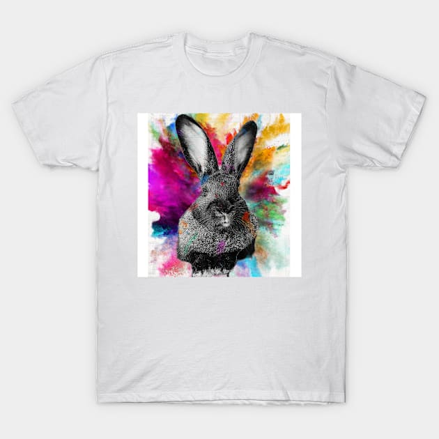 pop art bunny T-Shirt by Noamdelf06